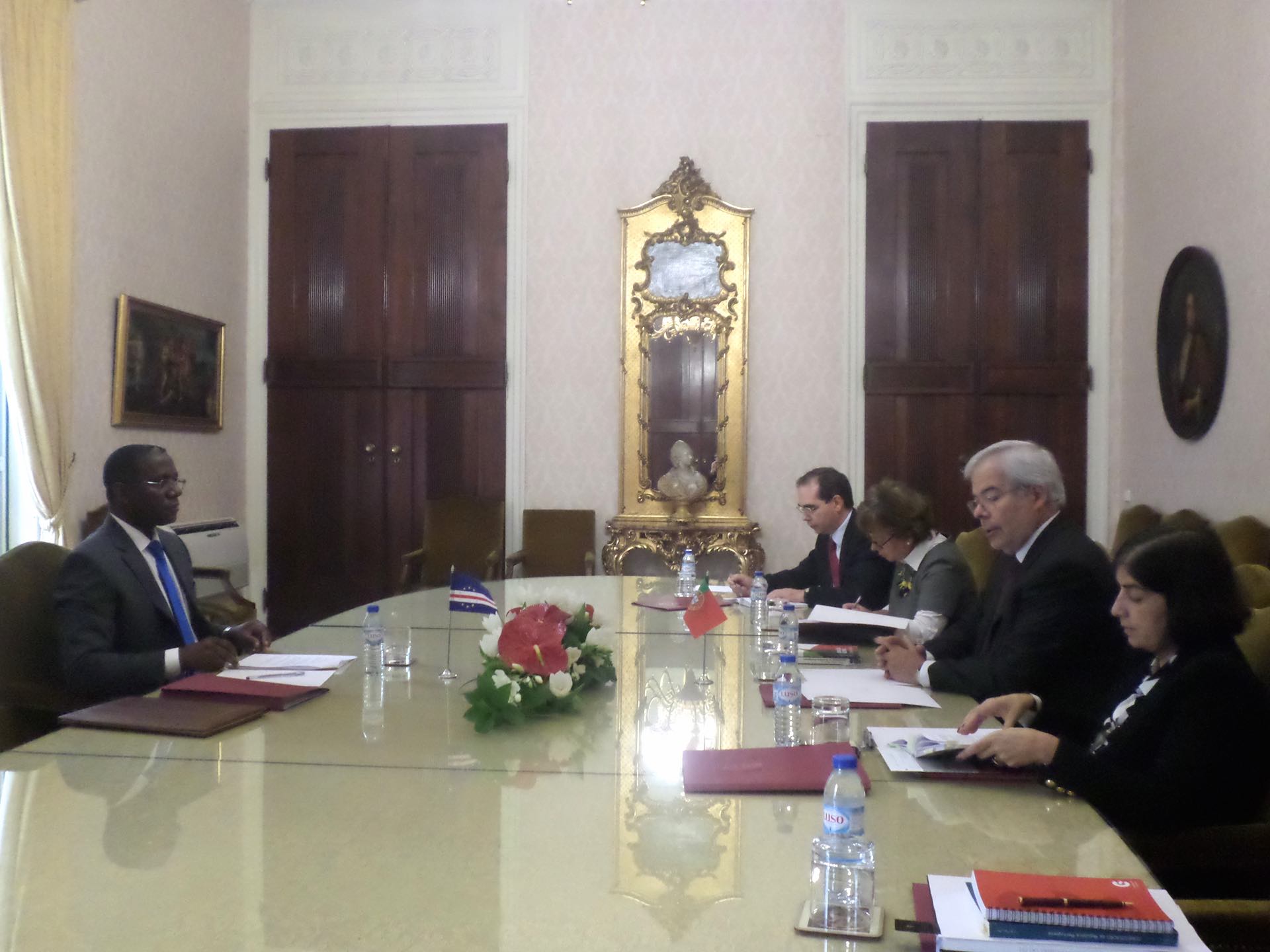 Visita do Presidente do Tribunal Constitucional de Cabo Verde 