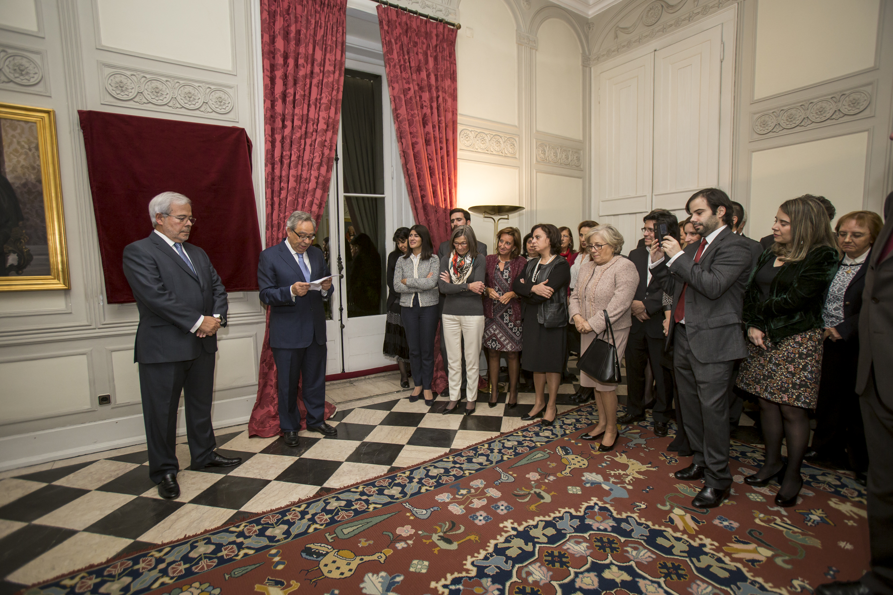 Descerramento do retrato a óleo do Presidente Joaquim de Sousa Ribeiro 