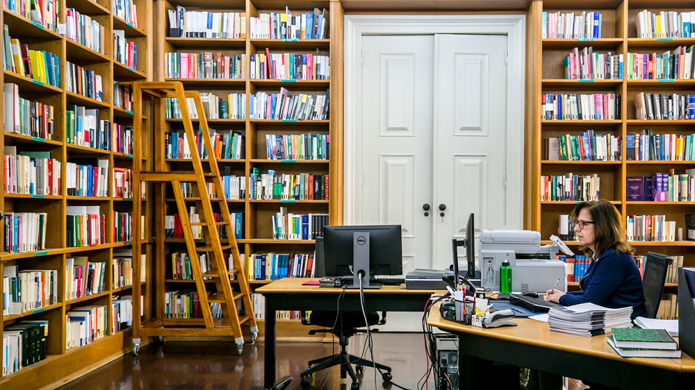 imagem da biblioteca do Tribunal Constitucional